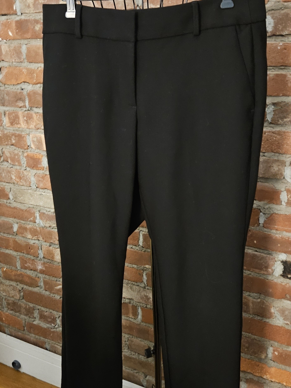 Loft Fashion Black Curvy Slim Straight Dress Pants